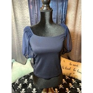 Free People off the shoulder puff sleeve top